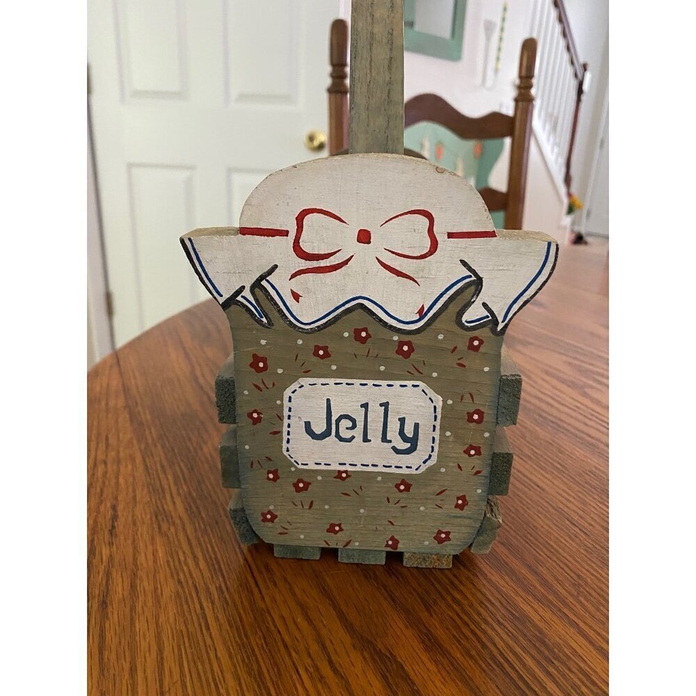 Wooden Jelly Jar Basket Holder